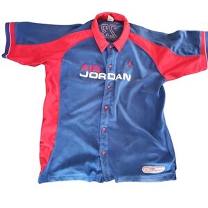 Jordan Blue and Red Men's Jersey Shirt